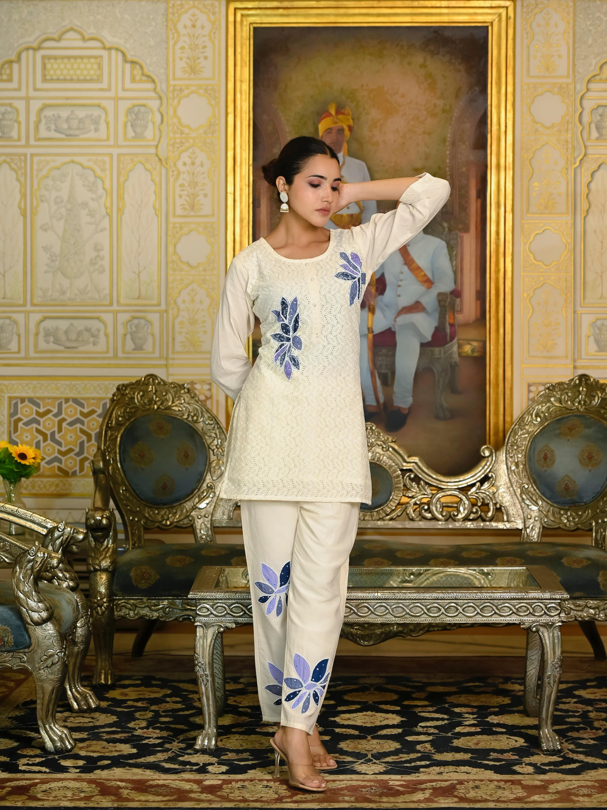 Cord's Top - Cotton Shifali With HandWork Bottom - Cambric with Handwork Inner - Cotton