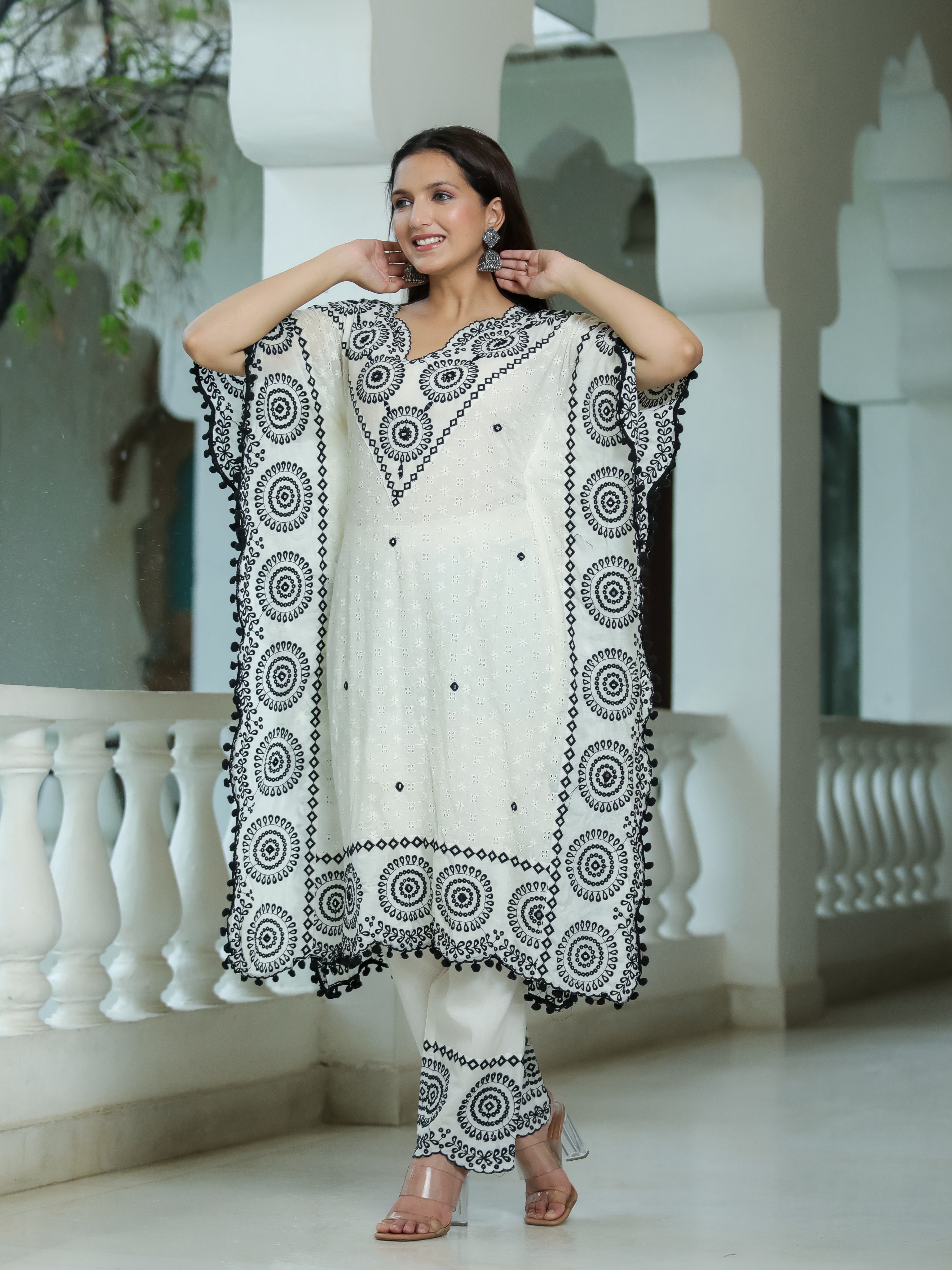 Top - Cotton Shifali With Work Bottom - Cambric with work Inner - Cotton