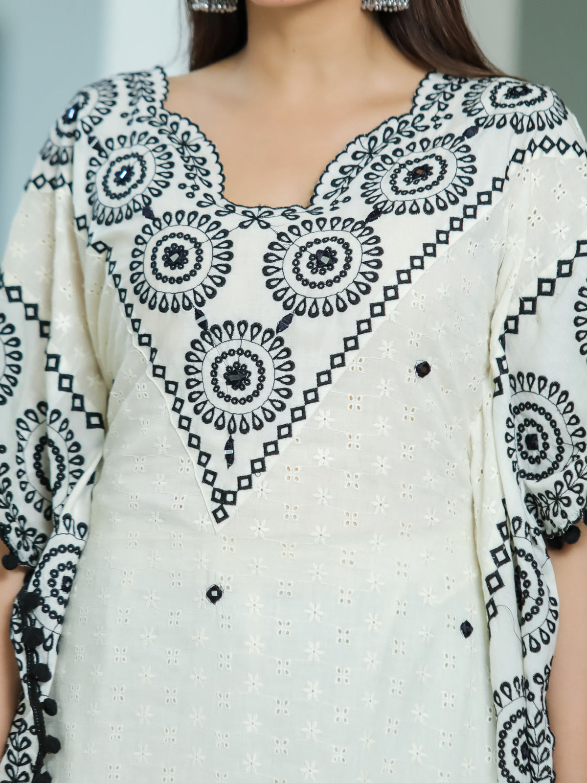 Top - Cotton Shifali With Work Bottom - Cambric with work Inner - Cotton