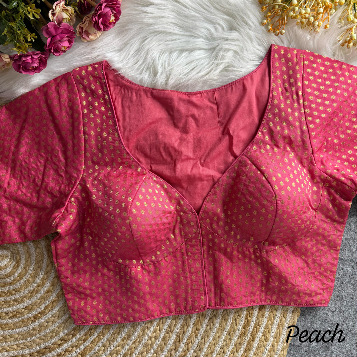 NEW BANARASI JEQUARD BLOUSE