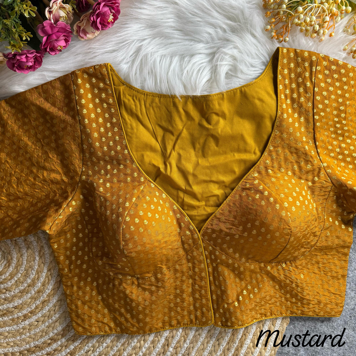 NEW BANARASI JEQUARD BLOUSE